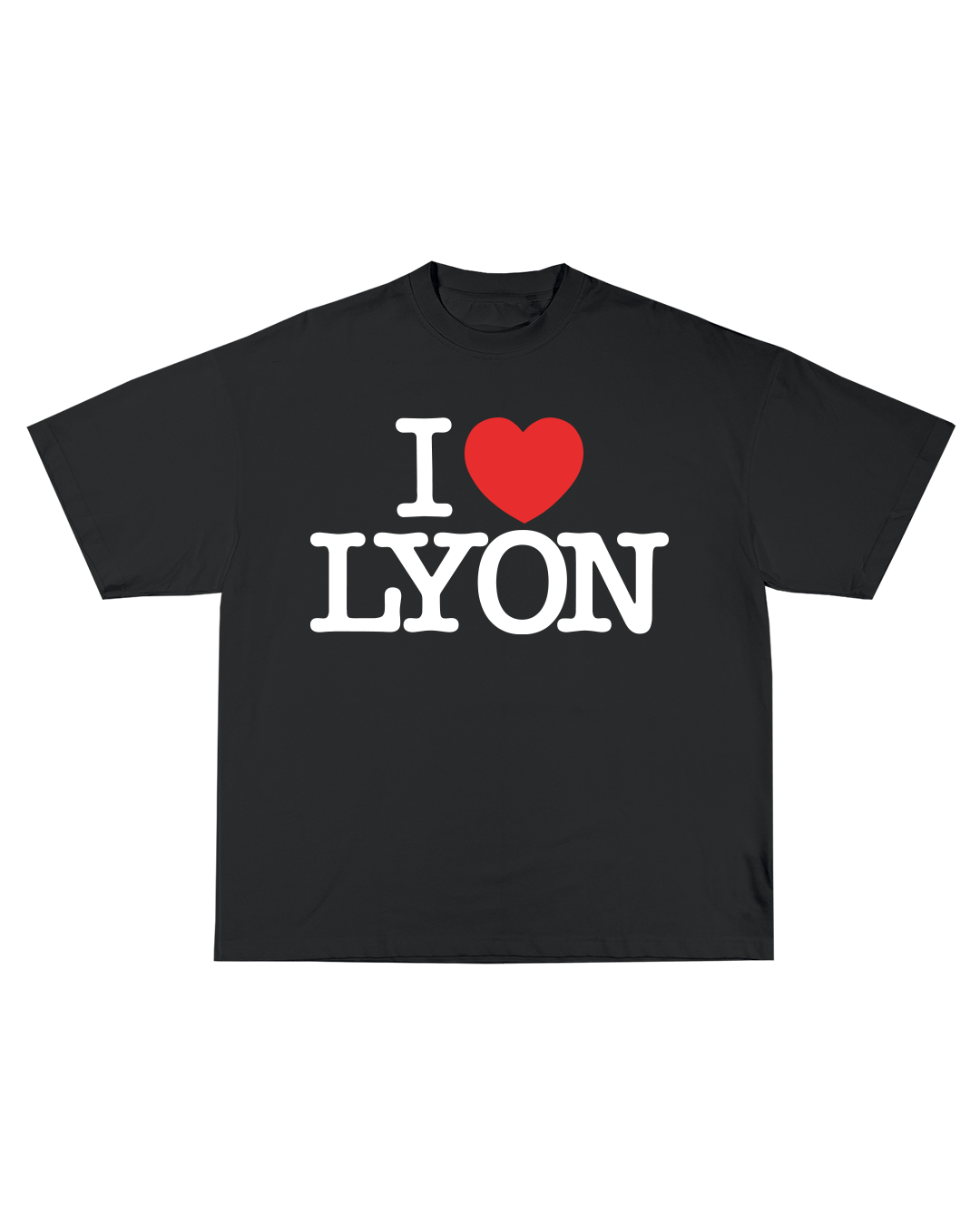 T-shirt I Love Lyon - Noir