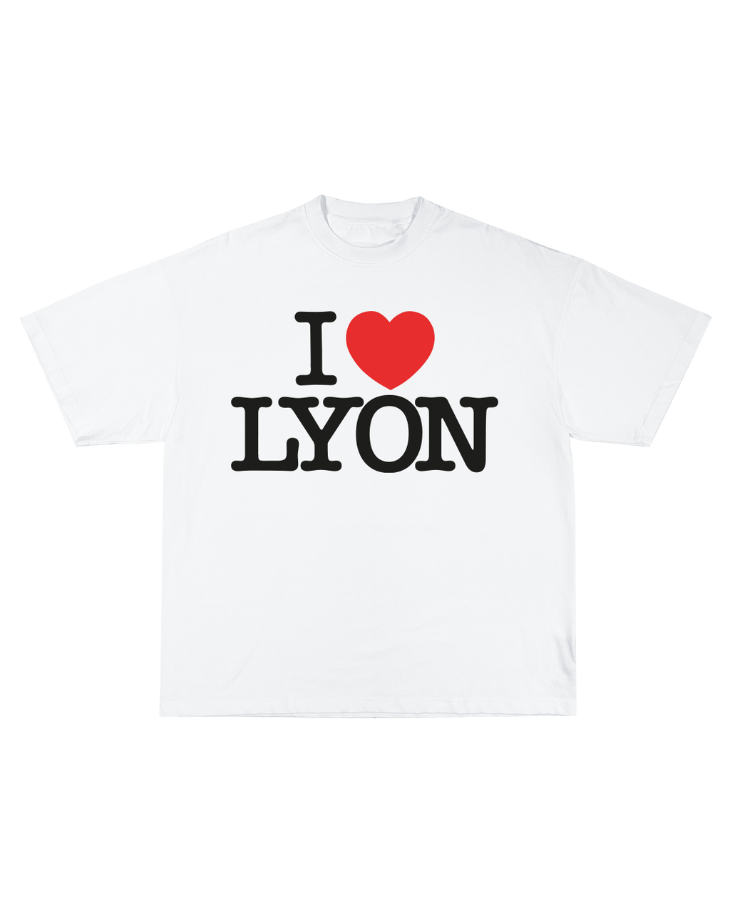 T-shirt I Love Lyon - Blanc