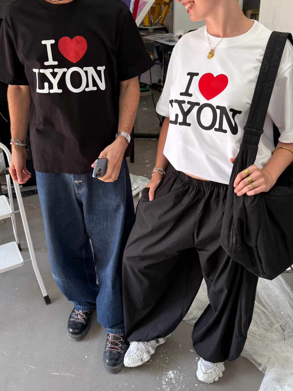 T-shirt I Love Lyon - Blanc