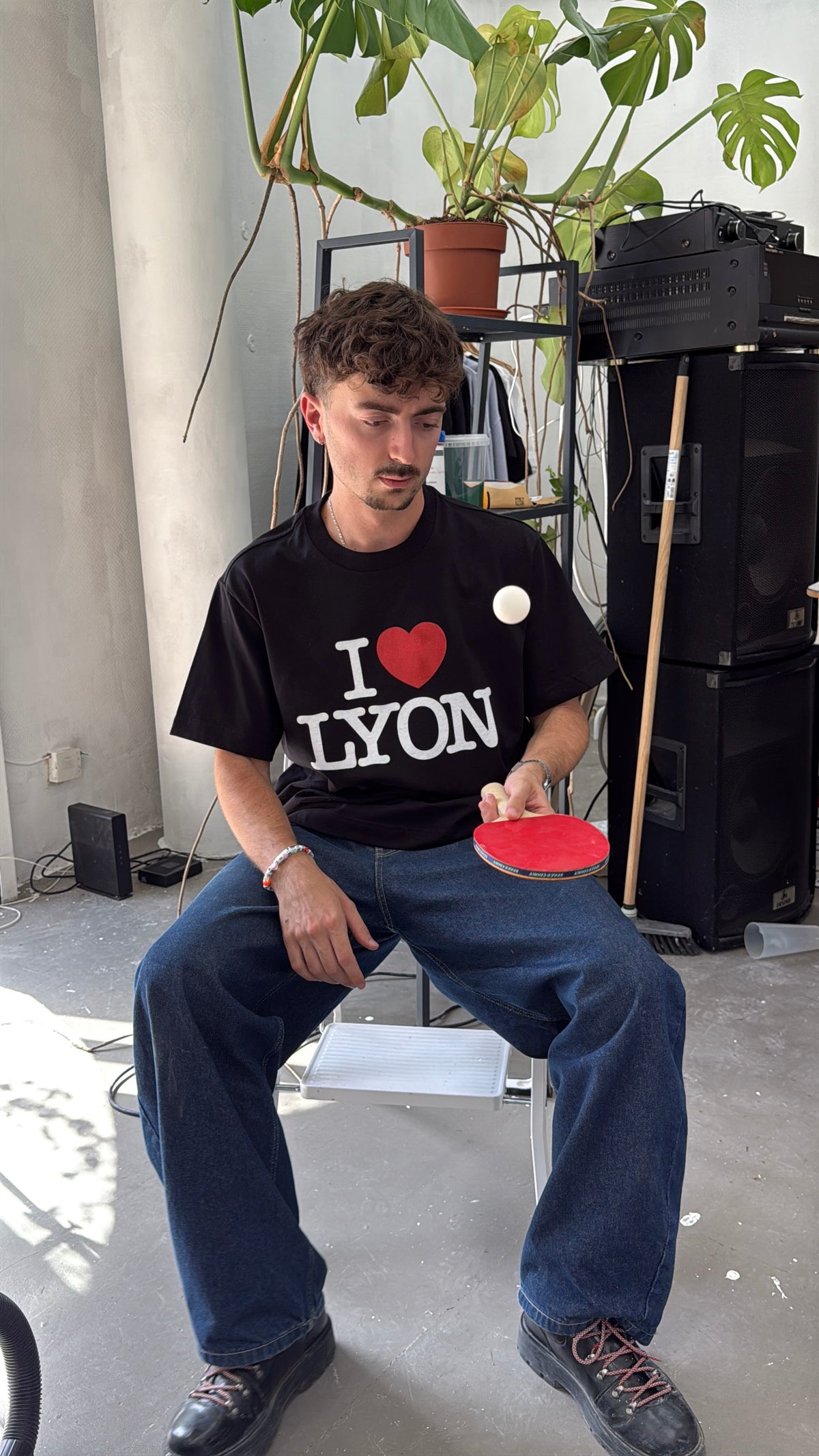 T-shirt I Love Lyon - Noir