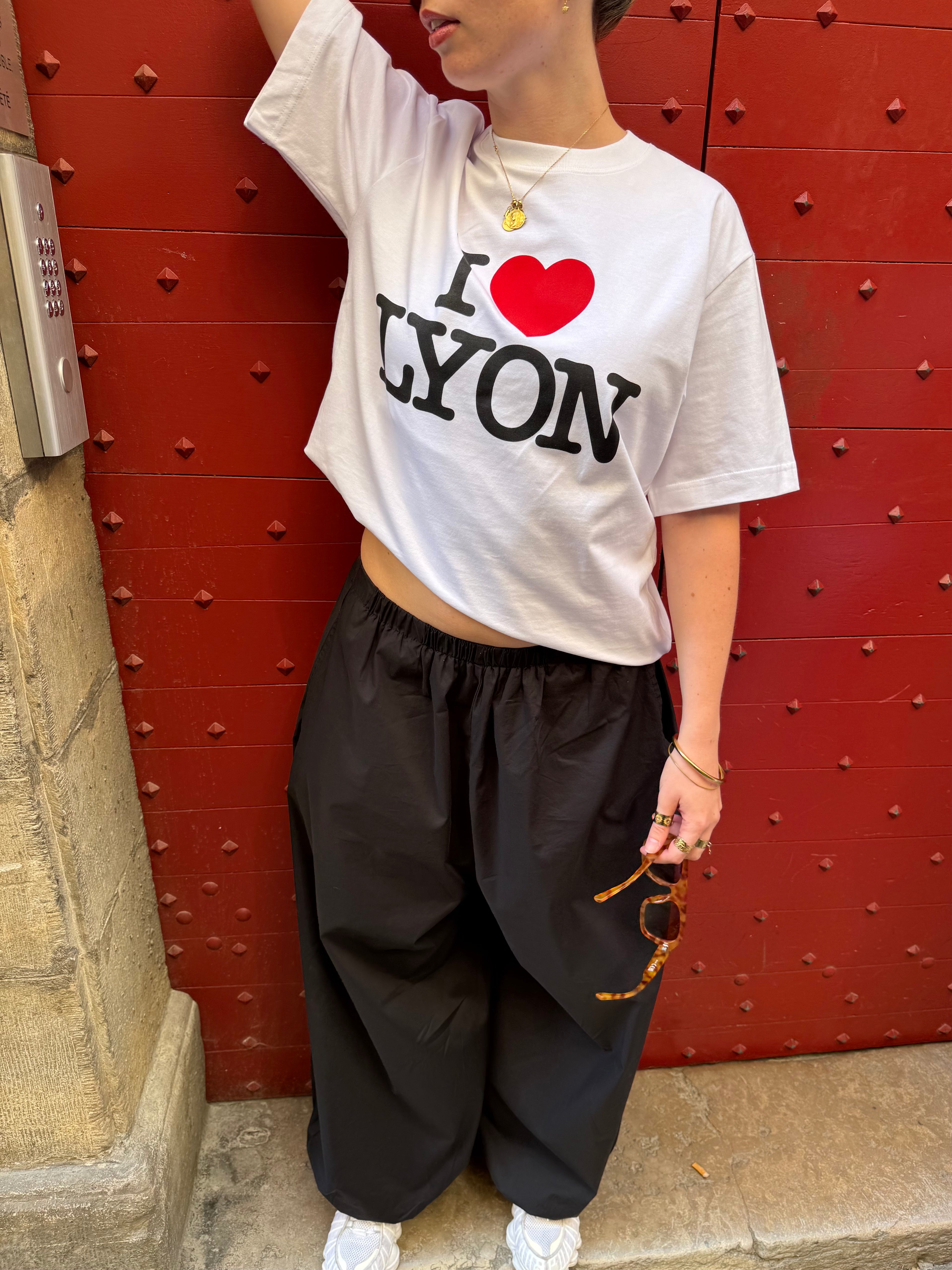 T-shirt I Love Lyon - Blanc