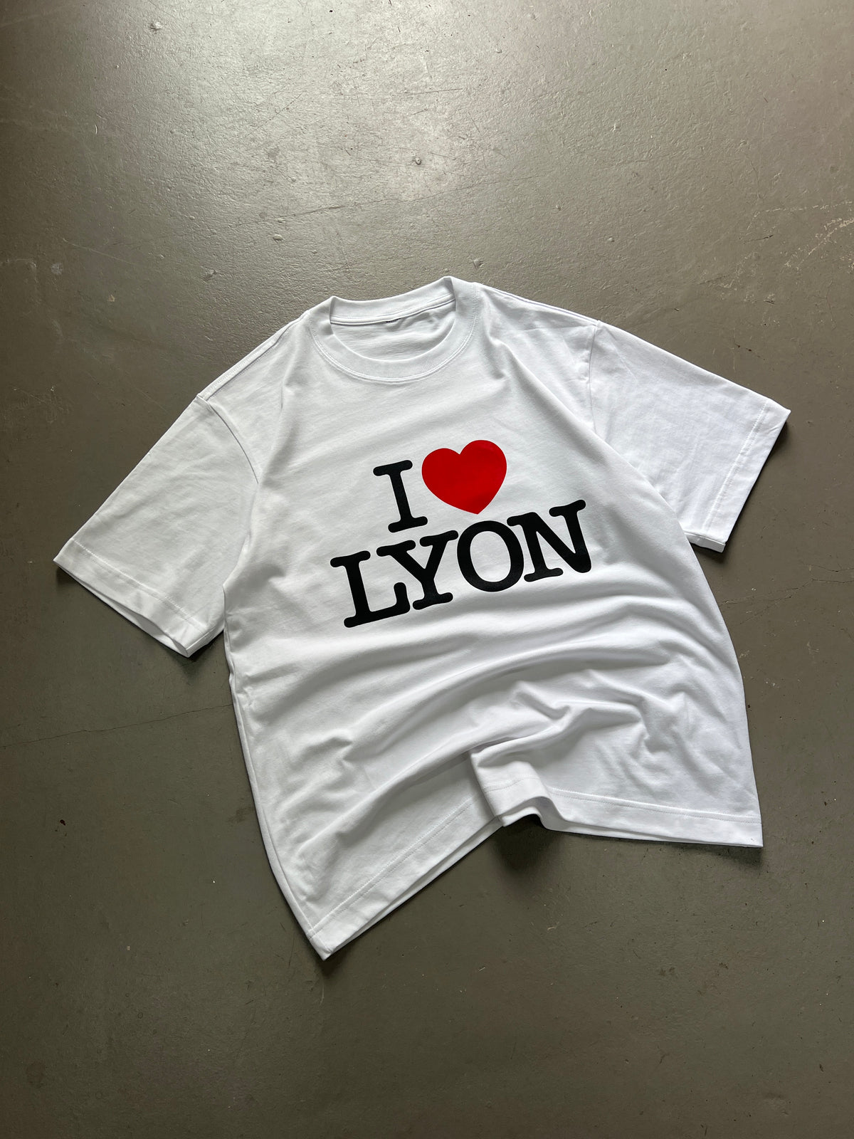 T-shirt I Love Lyon - Blanc